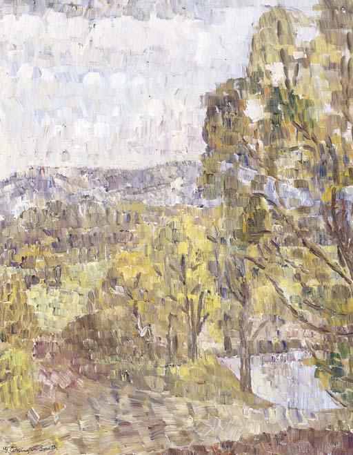 Grace Cossington Smith - Landscape with Pond, Sussex