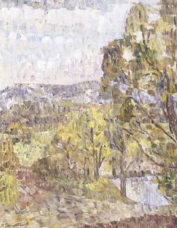 Grace Cossington Smith - Landscape with Pond, Sussex