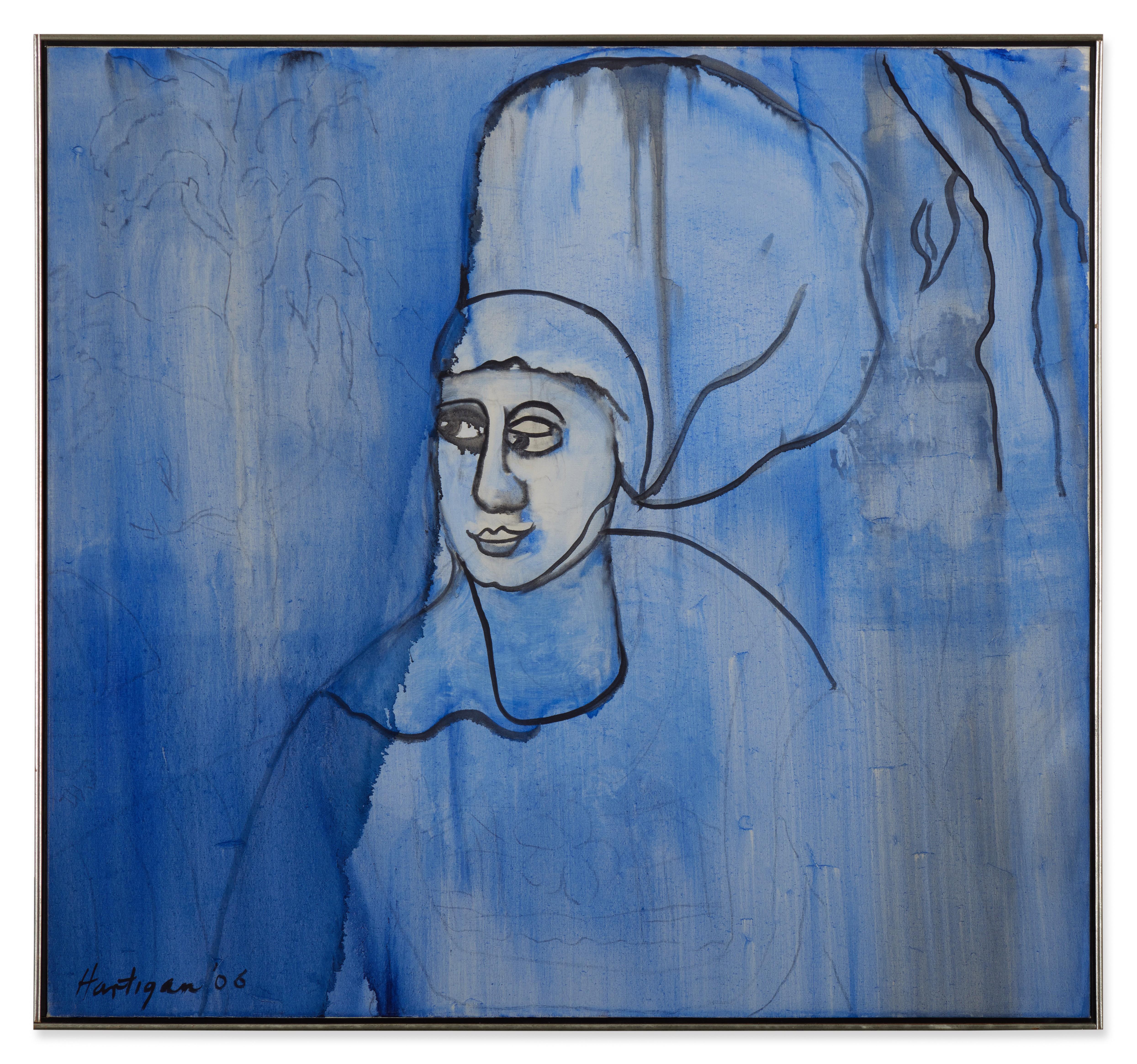 Grace Hartigan - Blue 16th Century Woman