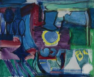 Grace Hartigan - Blue Names