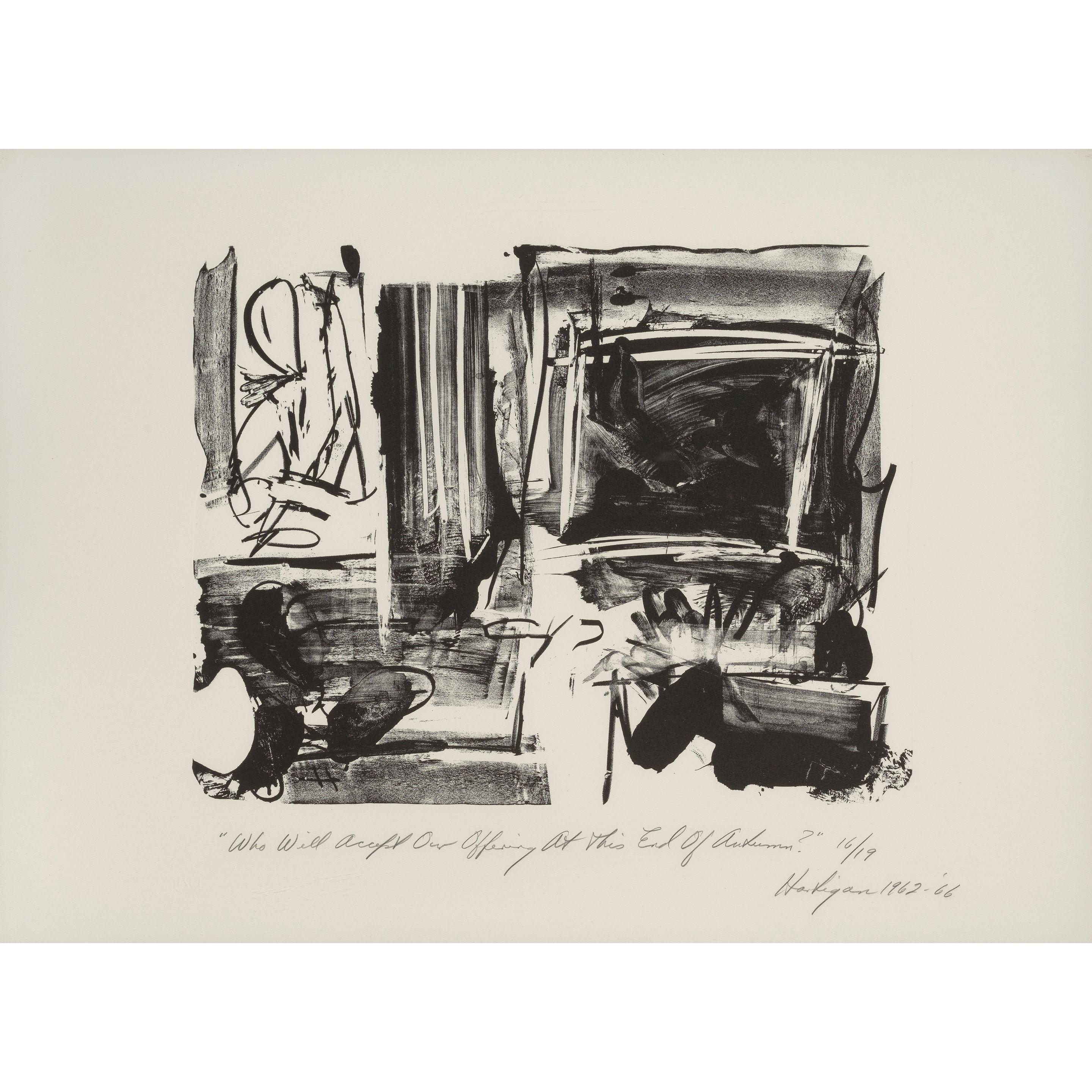 Grace Hartigan - Who Will Accept this Offering at the End of Autumn?, from The Archaics