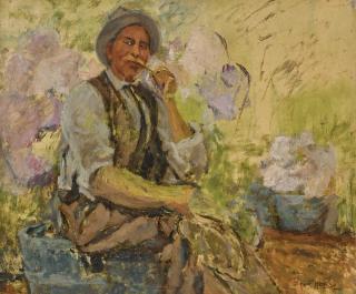 Grace Henry - The Gardener, Portrait Of Paul Henry