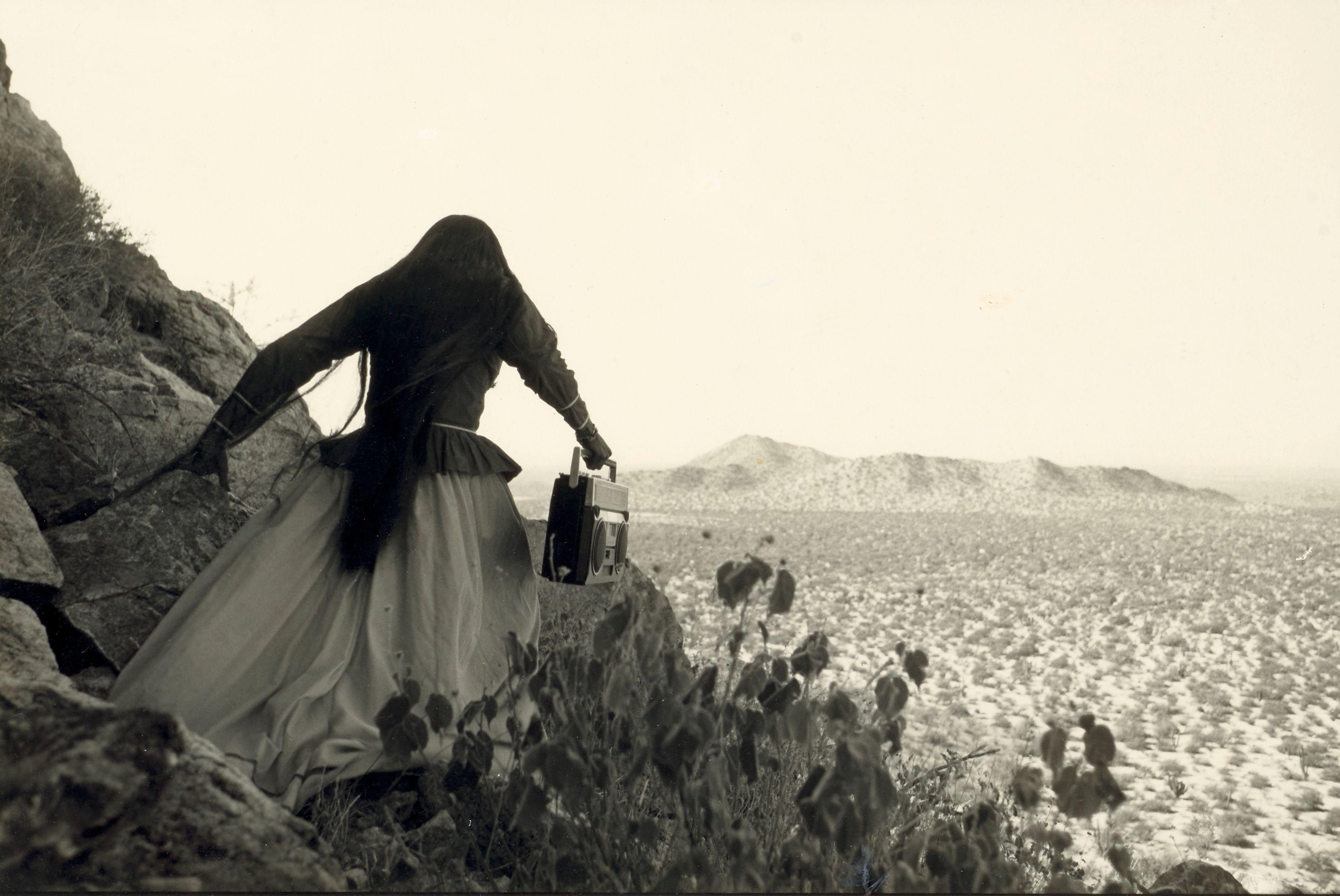 Graciela Iturbide - Mujer Ángel, Desierto de Sonora (Angel Woman, Sonora Desert)
