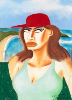 Graham Knuttel - Woman by the Seaside