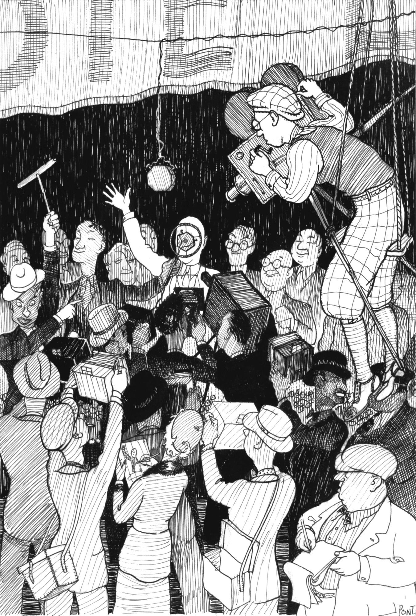 Graham Laidler - ‘Striking Portrait Of Mr Franklin In Characteristic Oratorical Pose’