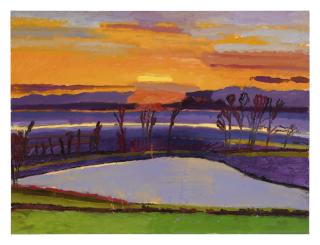 Graham Nickson - Ice Pond: Sunset