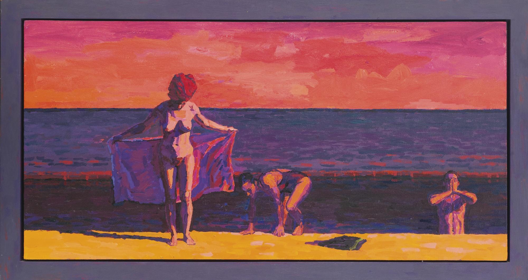 Graham Nickson - Study For End Of Day Bathers