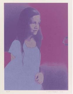 Graham Ovenden - A collection of four prints, 1970-1972, comprising We beg your acceptance of this elegant thimble, Lorraine, The Meeting and The Brigitte Doll, two signed and dated in pencil and inscribed A/P