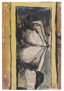 Graham Sutherland, O.M. - Doorway With View Of An Estuary