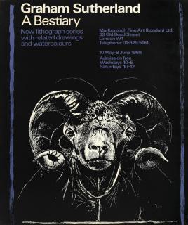 Graham Sutherland O.M. - Graham Sutherland: A Bestiary (Exhibition Poster)