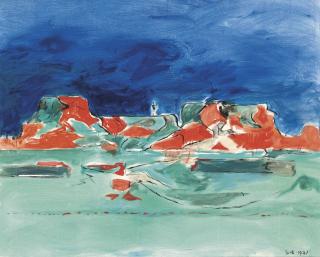 Graham Sutherland, O.M. - Landscape, Orange and Blue