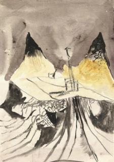 Graham Sutherland, O.M. - Landscape with pointed hills