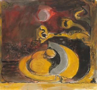 Graham Sutherland, O.M. - Oval Stone by Wooded River