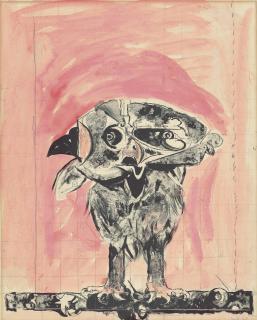 Graham Sutherland, O.M. - Owl (Rose Ground)