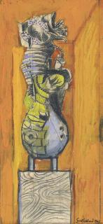 Graham Sutherland, O.M. - Standing Form, Orange Background