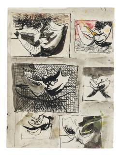 Graham Sutherland, O.M. - Studies for \'Form in a Landscape\'