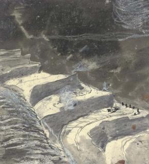 Graham Sutherland, O.M. - Study For Limestone Quarries