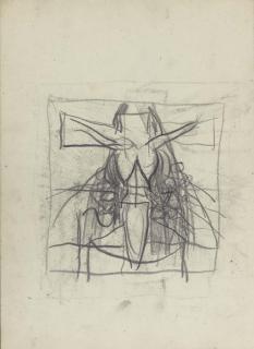 Graham Sutherland, O.M. - Study for the Northampton Crucifixion