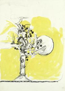 Graham Sutherland O.M. - Study for Thorn Structure II