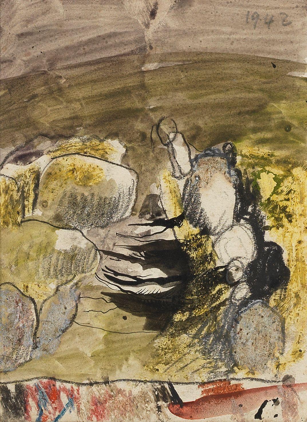 Graham Sutherland O.M. - Study of Boulders
