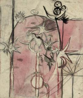 Graham Sutherland, O.M. - Thistles And Thorns On Pink