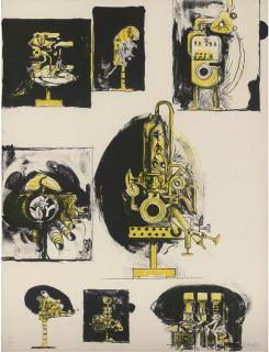 Graham Sutherland - Sheet of Studies (comparisons: machines and organic forms), from A Bestiary and some correspondences (T. 100; M. 910