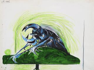 Graham Sutherland - Study for bestiare, Beetle