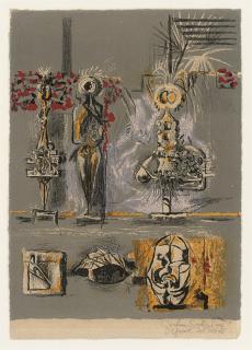 Graham Sutherland - Three Figures in a Garden (Tassi 55)