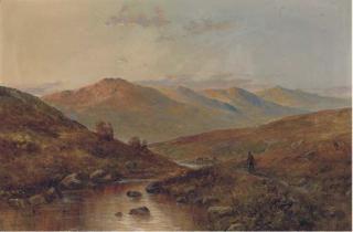 Graham Williams - \'Scotland for ever\', sundown o\'er Glen Affric, Inverness