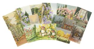 Grand Duchess Olga - A mushroom study; Six floral studies; and Seven landscapes