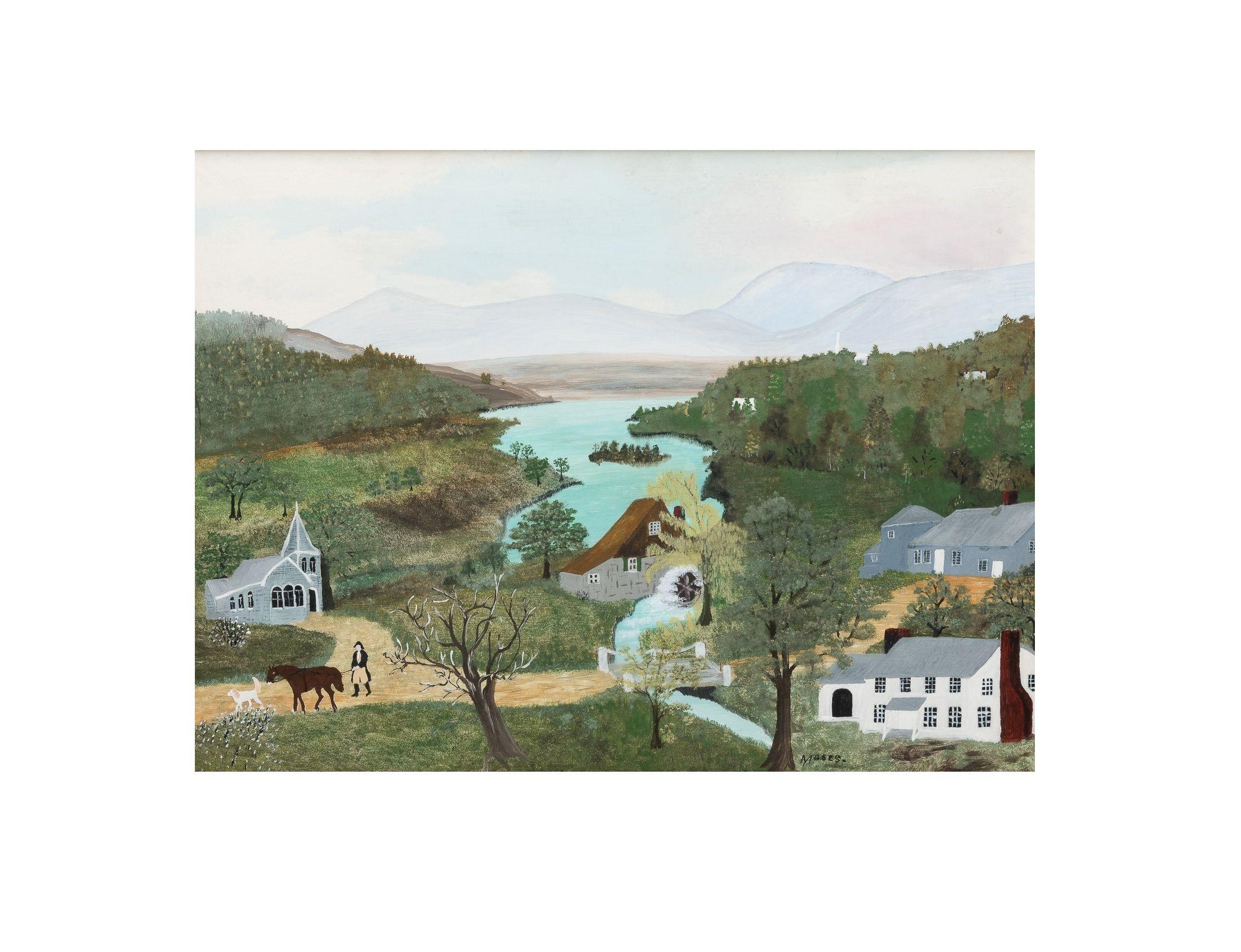 Grandma Moses - Beyond the Lake