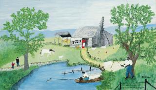 Grandma Moses - Old Darkey Cabin