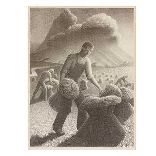 Grant Wood - Approaching Storm