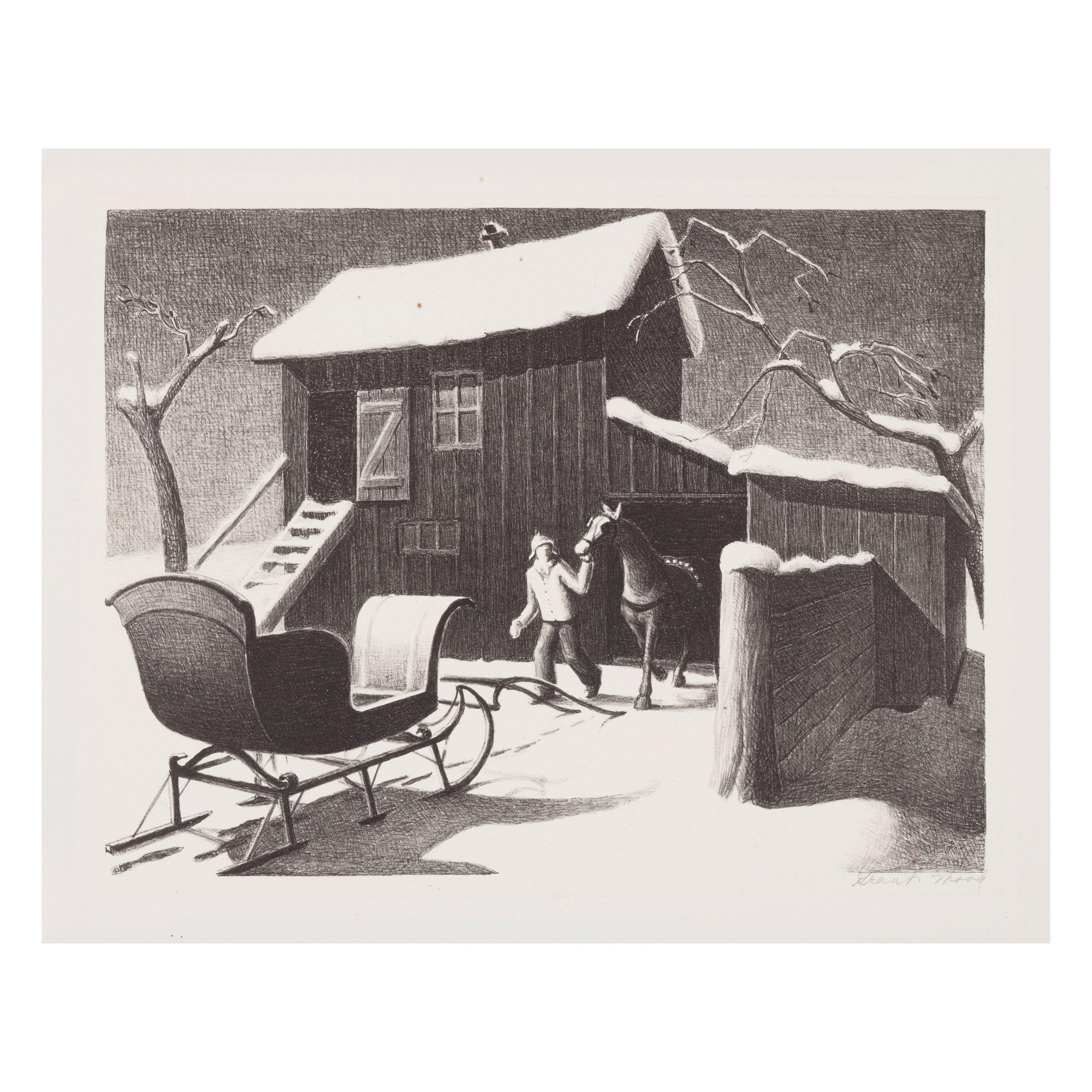 Grant Wood - December Afternoon