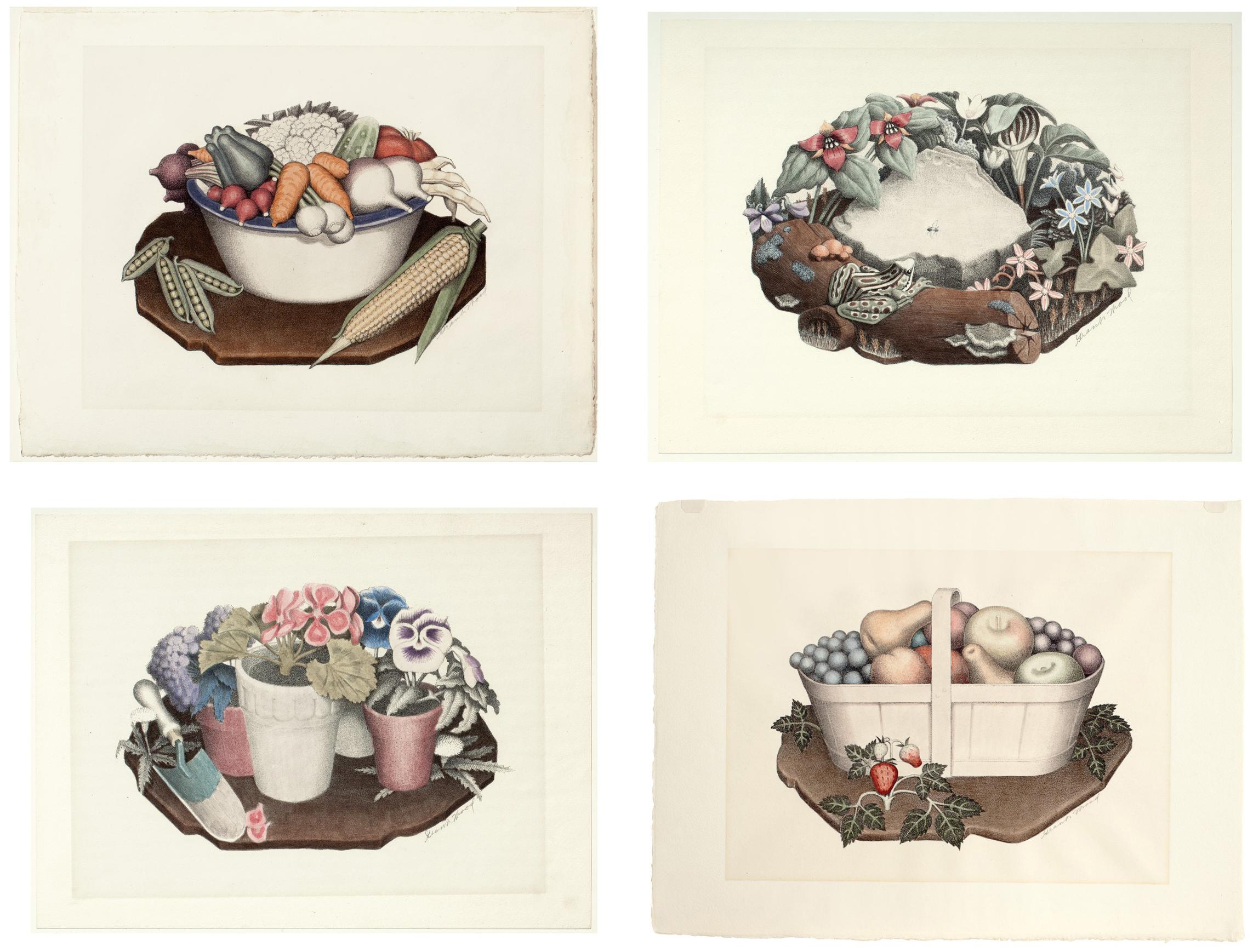 Grant Wood - Four Prints By The Artist