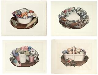 Grant Wood - Four Prints By The Artist