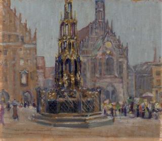 Grant Wood - Market Day, Nuremberg