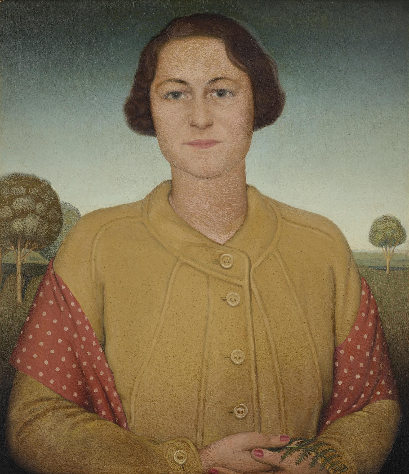 Grant Wood - Portrait Of Mrs. Donald Macmurray