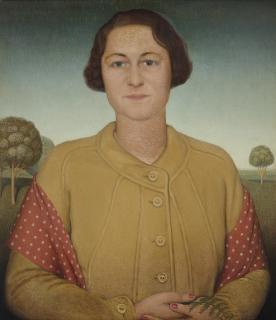 Grant Wood - Portrait Of Mrs. Donald Macmurray