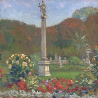 Grant Wood - Saint Anthony, Luxembourg Gardens, Paris