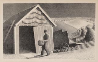 Grant Wood - Seed Time and Harvest