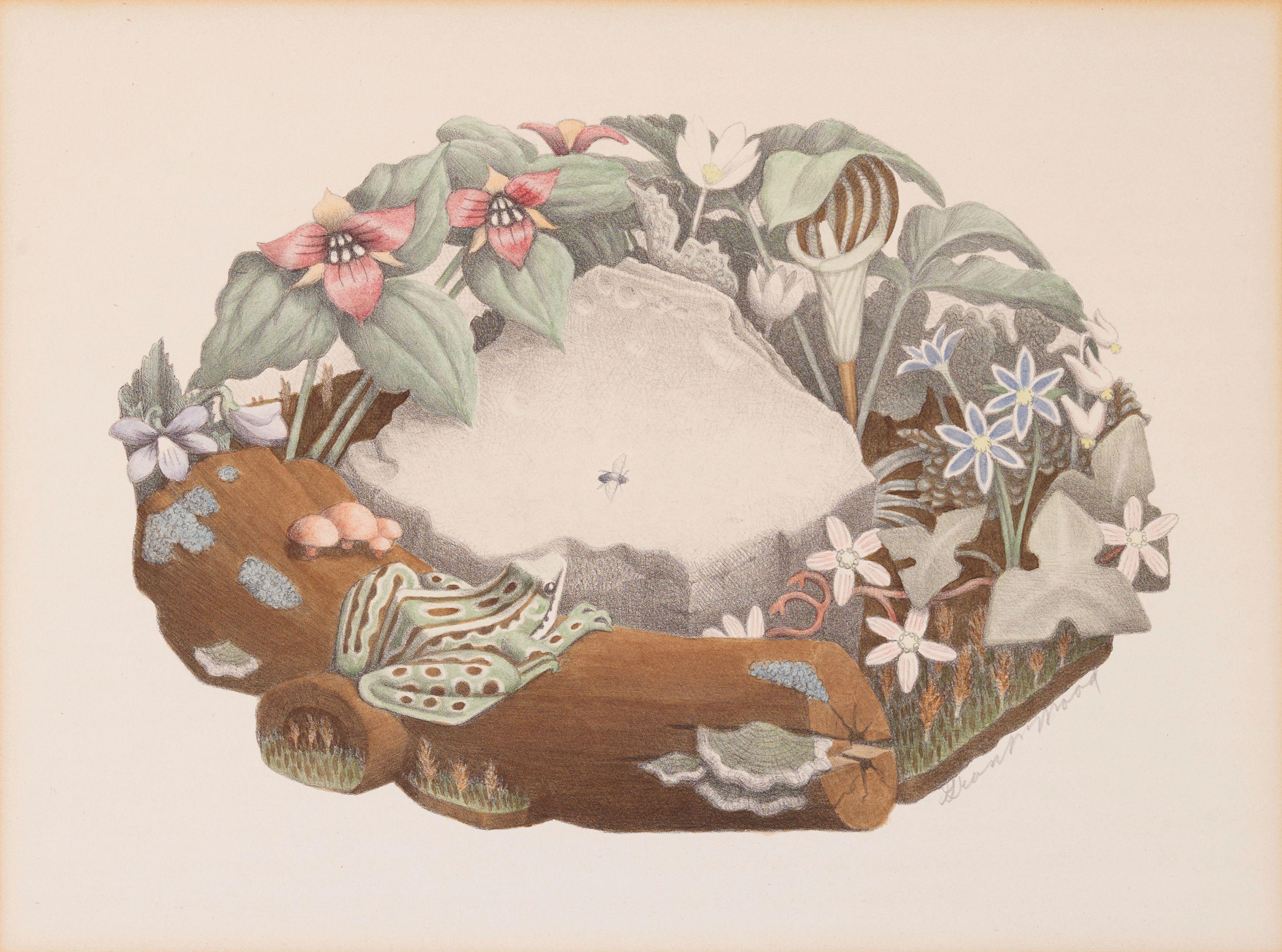 Grant Wood - Tame Flowers; Wild Flowers 2