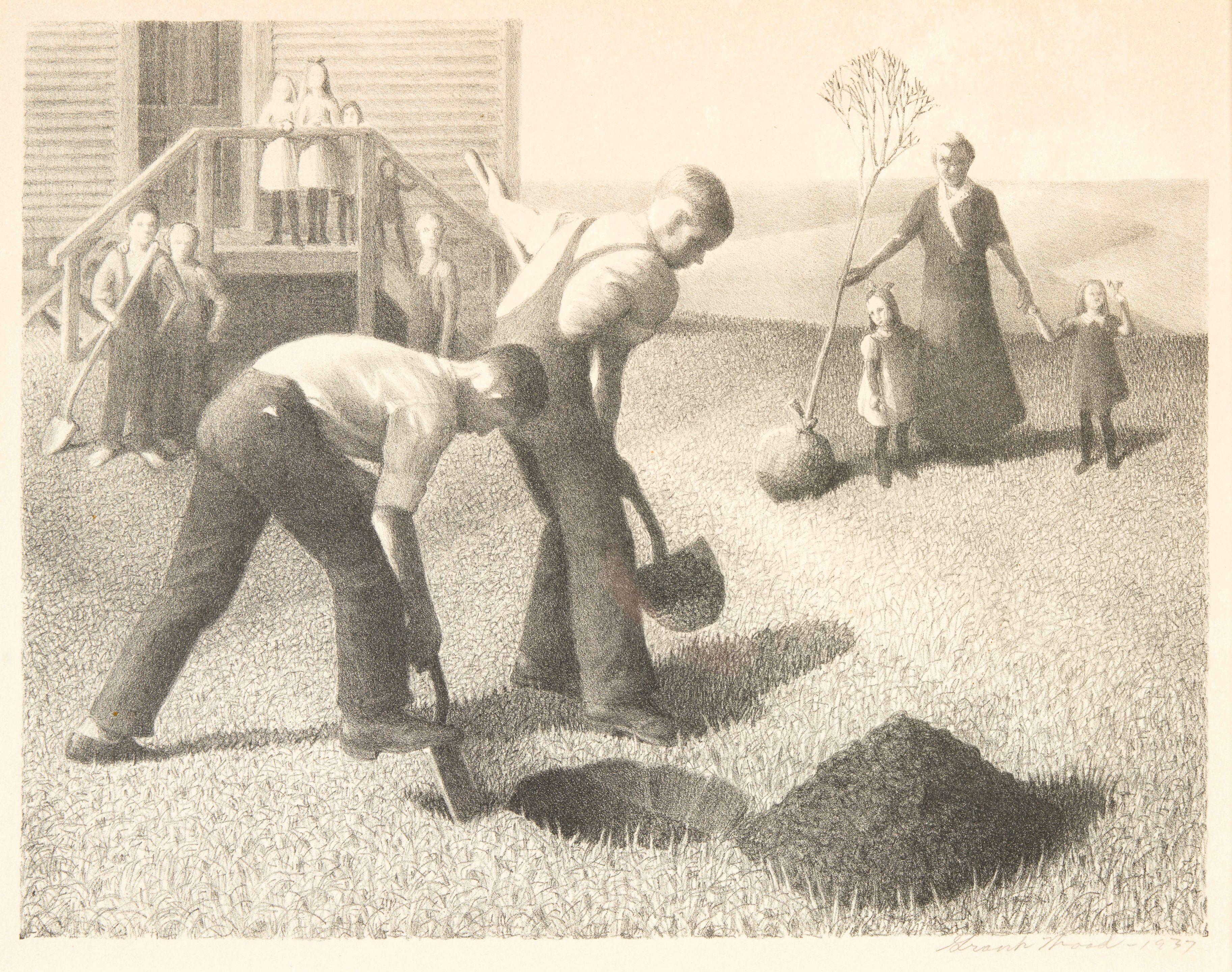 Grant Wood - Tree Planting Group