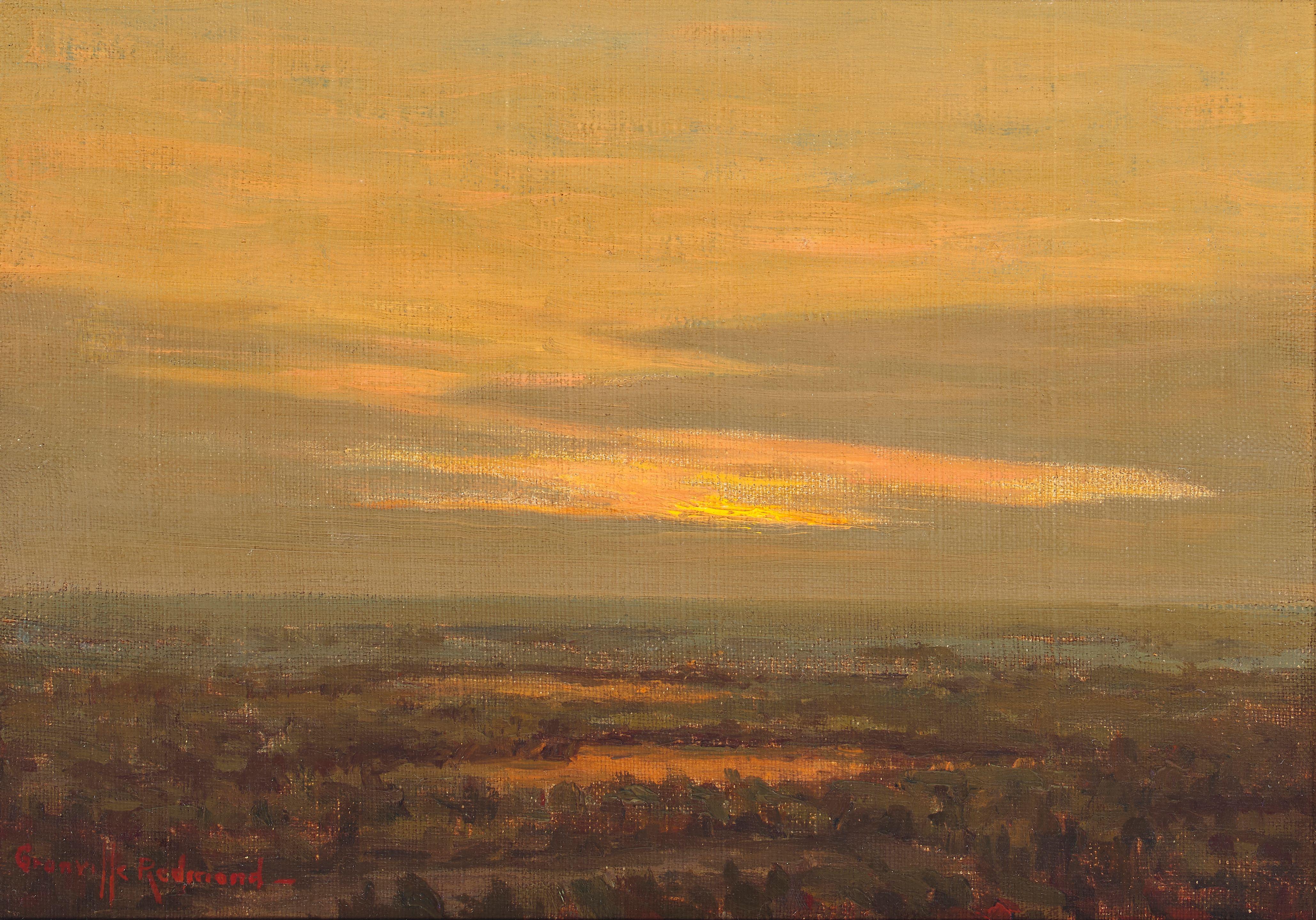 Granville Redmond - Alameda Marsh at Sunset