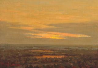 Granville Redmond - Alameda Marsh at Sunset