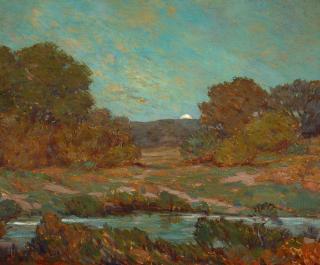 Granville Redmond - Moonrise 20 x 24 in. framed 27 x 31 in.