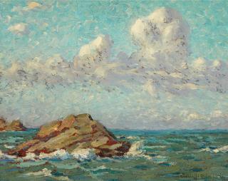 Granville Redmond - Seal Rock - Catalina Island
