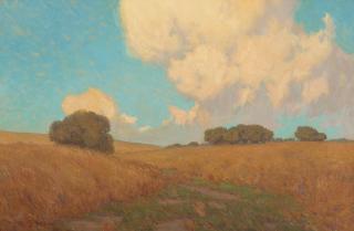 Granville Redmond - The White Cloud, Menlo Park