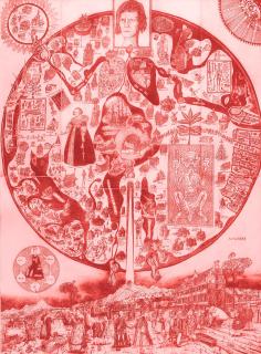 Grayson Perry - Map of Nowhere (Red)
