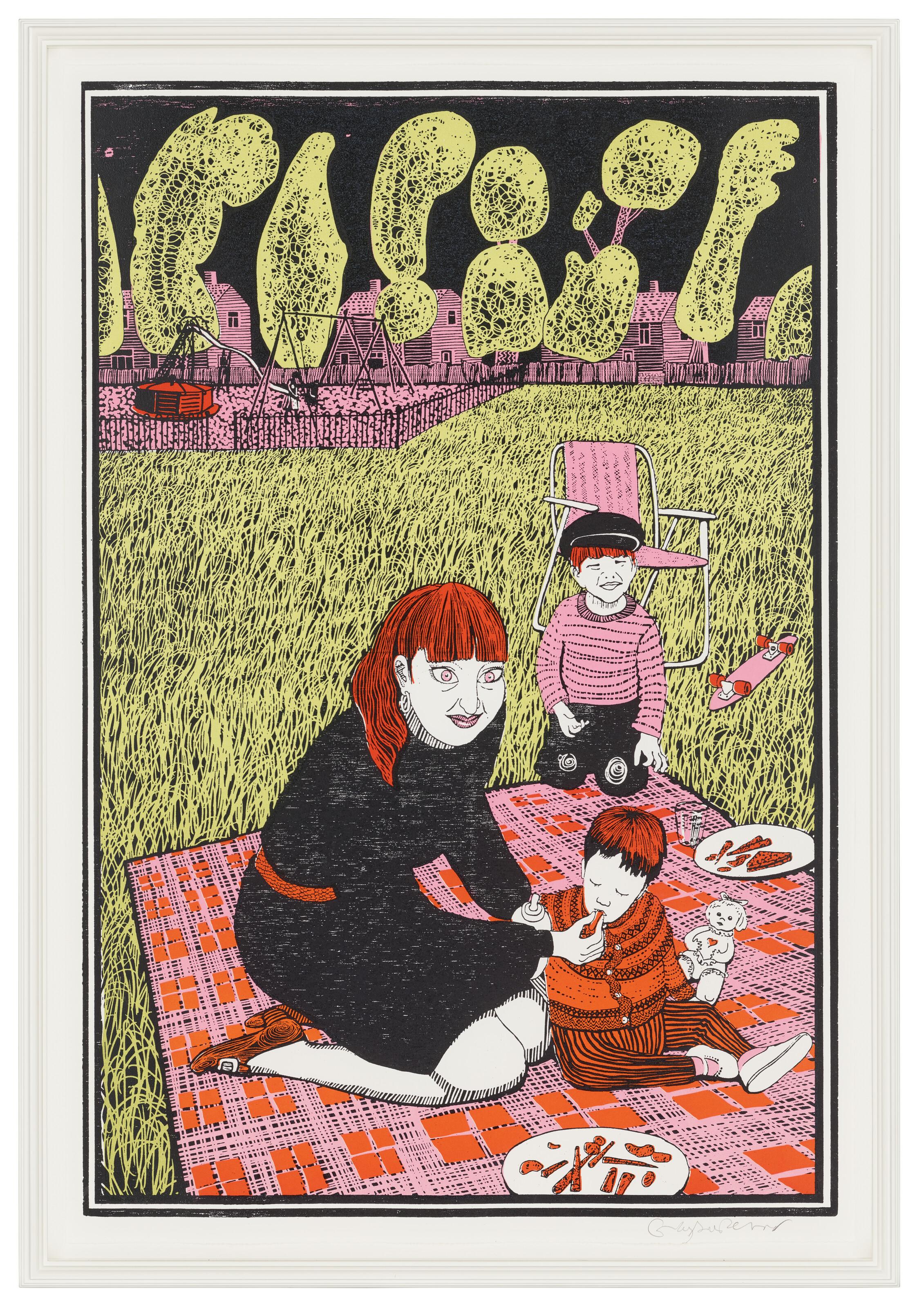 Grayson Perry - Plate 3, from: Six Snapshots of Julie (colour)